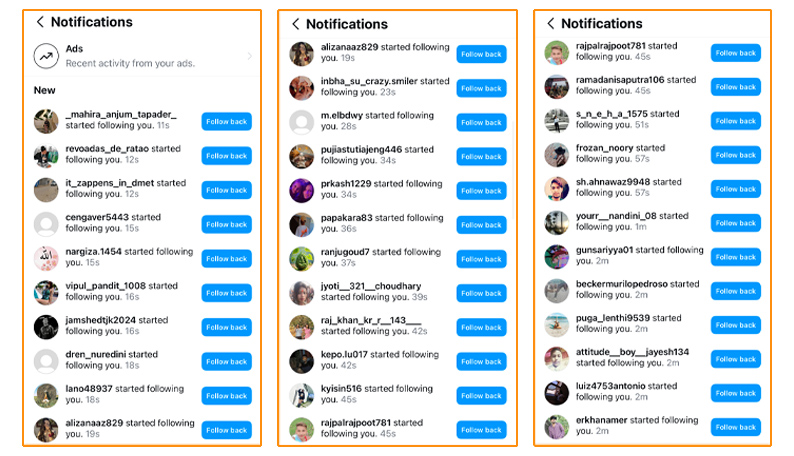 New Instagram Followers