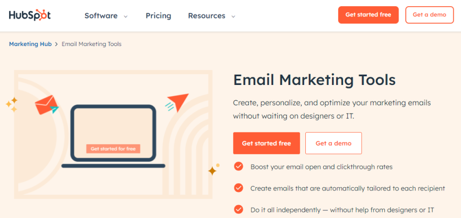 HubSpot for Email Marketing Tool